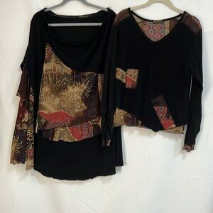 Piccadilly Fashions fall 2 piece skirt and top L